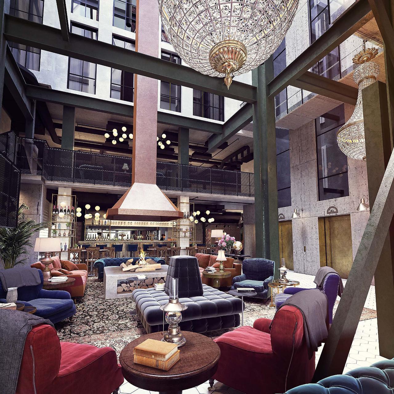 Steam Hotel Вестерос Экстерьер фото The hotel's lobby