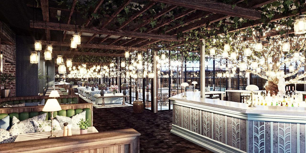 Steam Hotel Вестерос Экстерьер фото The interior of the restaurant